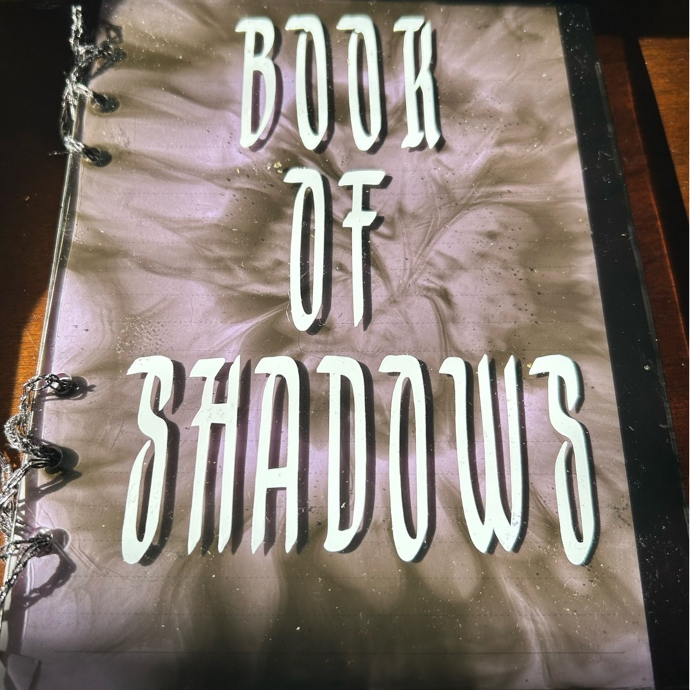 Handcrafted resin Book of Shadows with paper inside- perfect gift